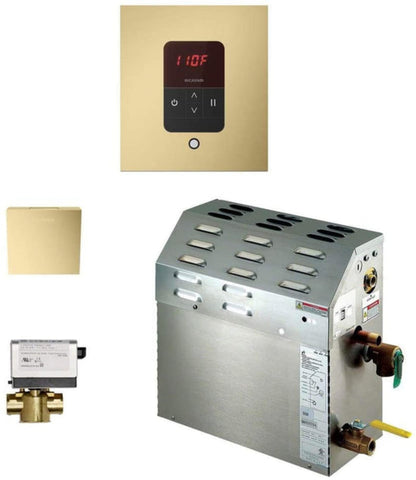 Mr. Steam- 7.5kW Steam Bath Generator Package - Square - Satin Brass - 225C1ATSQSB