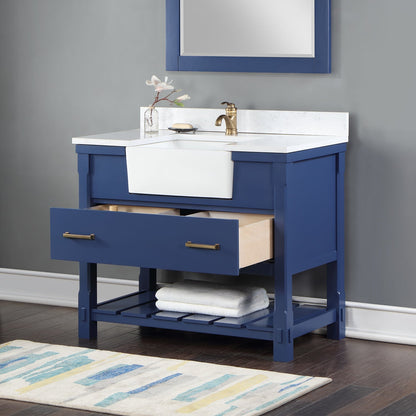 Altair Designs 42" single vanity with top - 537042-JB-AW-NM