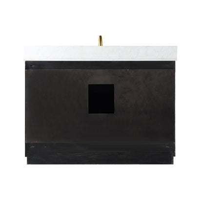 Altair Designs Gazsi 48" single vanity with top - 543048-BN-GW-NM