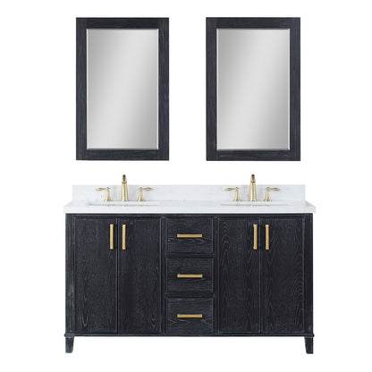 Altair Designs 72" double vanity with top - 549072-BO-AW-NM