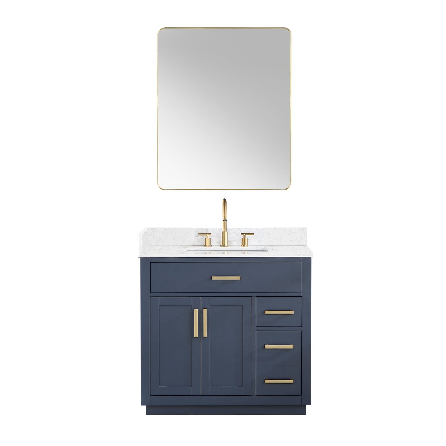 Altair Designs Gavino 36" single vanity with top - 557036-LB-GW-NM Price