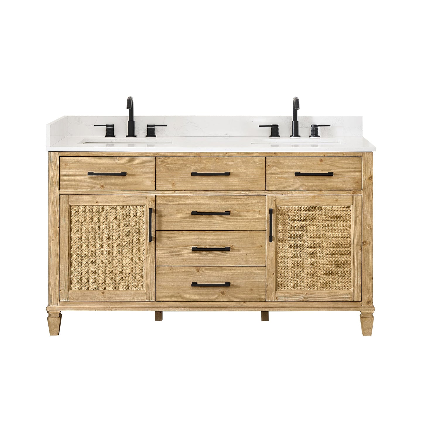 Altair Designs Salome 36"/48"/60"/72"/84" single/double vanity with top - 571036-WF-GW-NM