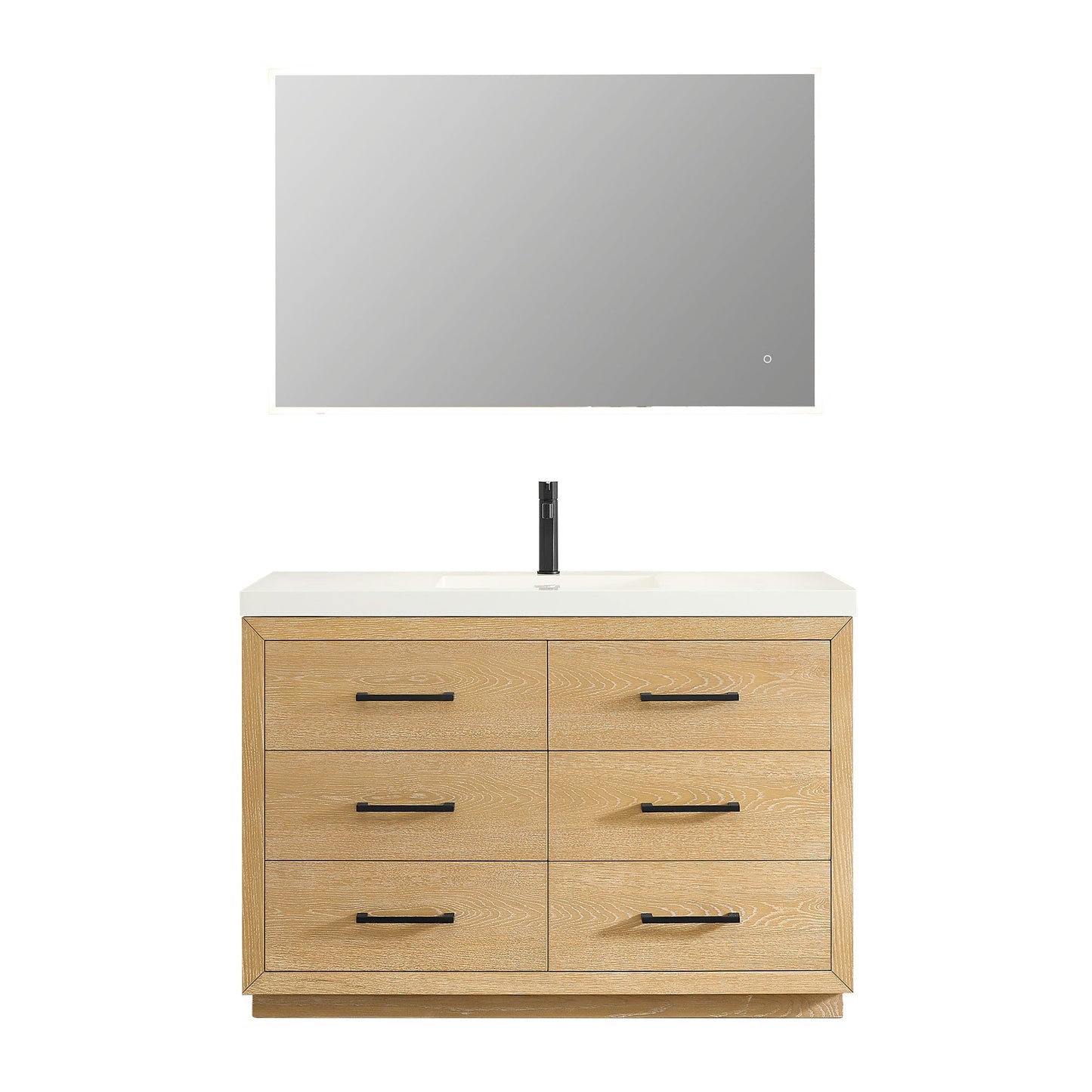 Altair Designs Sigrid 36"/48"/60"/72" single/double vanity with top - 579036-WO-WH-NM