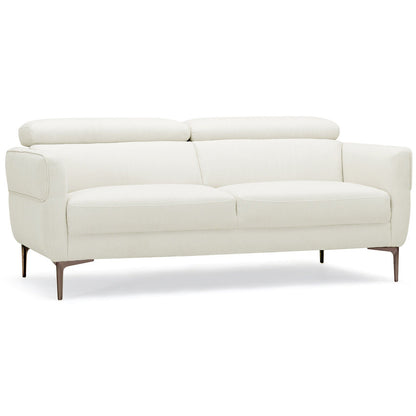 Costway Modern Loveseat Sofa 72.5" with Adjustable Headrest New - HV10184WL-12WH
