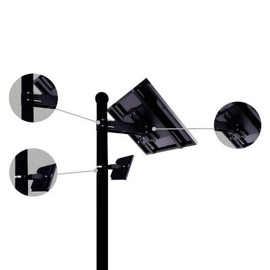 AVS Energy Solar LED Flood Light 60 Watt 8400 Lumens 5000K  - AVS-BLK-60W
