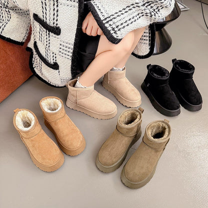 Bottines en Suède Doublées Fleece