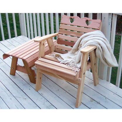 Creekvine Designs Cedar Country Hearts Patio Chair - WF4130CVD