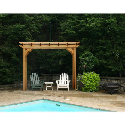 Creekvine Designs Red Cedar Courtyard Pergola - WRF38PERGCVD