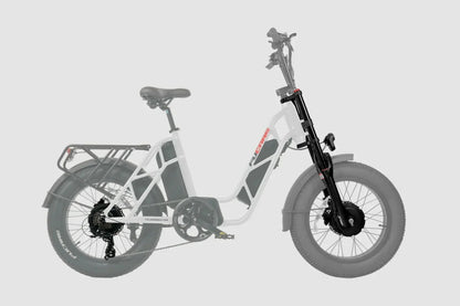 Fucare Gemini Sport Dual Motor Step Thru Ebike - SS-GEMINI-GY7-52T-ULB