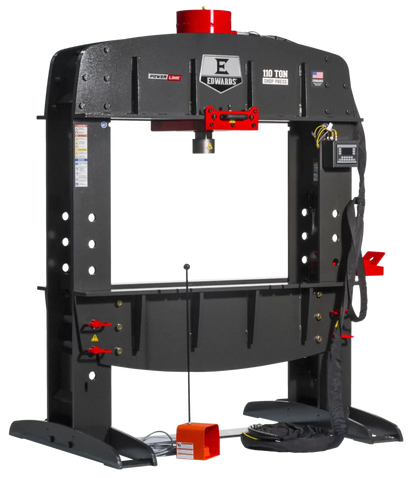 EDWARDS 110 Ton Shop Press w/ PLC - ED9-HAT9050