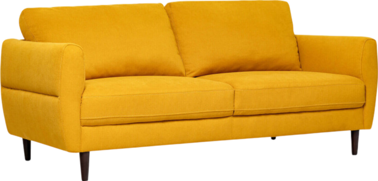 Costway Loveseat Sofa 72" Modern Upholstered Fabric Couch with Solid Wood Frame New -  Navy  HV10186WL-12NY