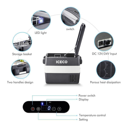 52.8QT JP50 12V APP Controlled Portable Fridge with Portable Power Station