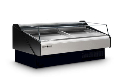 Hydra-Kool  | 78" Wide Self Contained Open Glass Seafood Display Case - KFM-SO-80-S