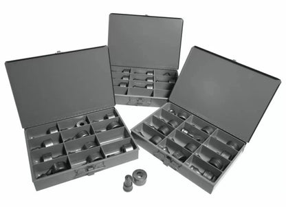 EDWARDS 32 PC. Round Punch & Die Set w/ Storage Cases - ED9-PD3200