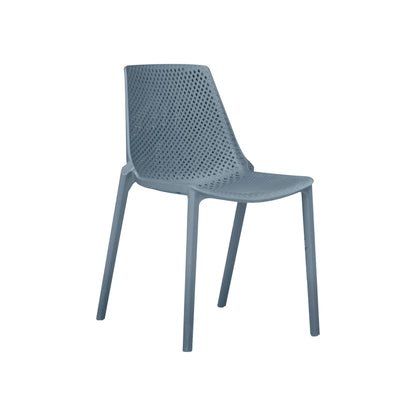 Midtown Concept Valencia White Stacking Indoor Dining Chair - 4PC - PLI VALEN_SIDE_WHT