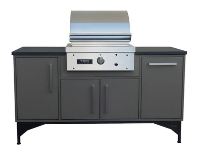 TEC Grills 26" Stering Patio On Midcentury Modern Island (66"), NG -  STPFR1NTISL