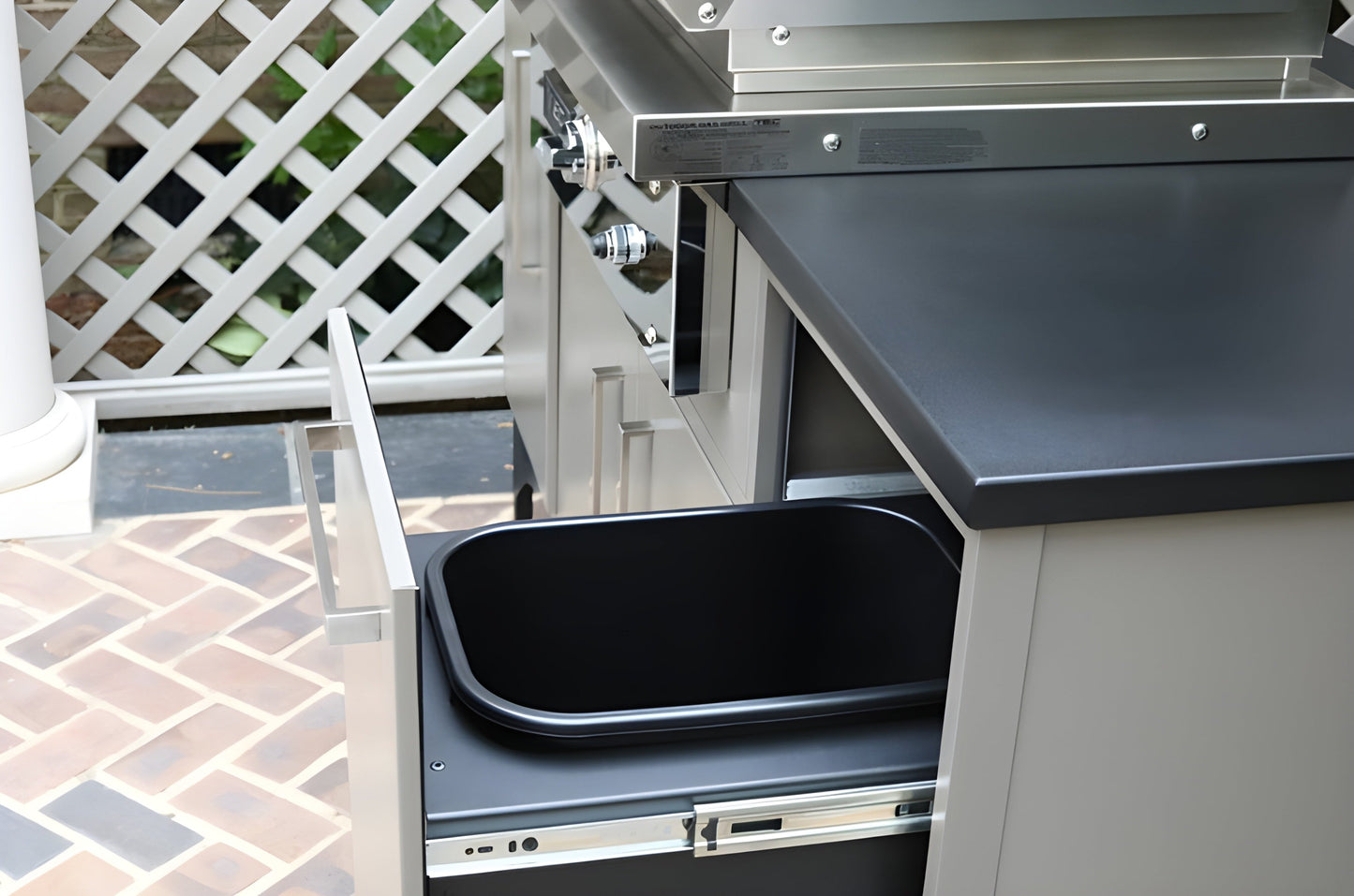 TEC Grills 26" Stering Patio On Midcentury Modern Island (66"), NG -  STPFR1NTISL