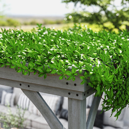 12' x 20' Wooden Pergola with Grape Vine Design & Concrete Anchors, Gray