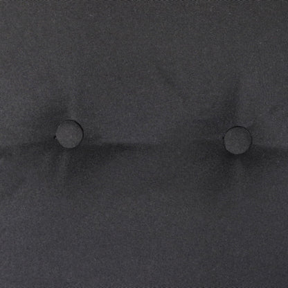 Outsunny 3-Seat Patio Swing Chair with Adjustable Canopy, Removable Cushion, Pillows & Trays, Black - 84A-068BK