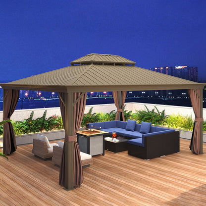 Outsunny 7-Piece PE Rattan Outdoor Sectional Sofa Set with Cushions, Coffee Table &amp; Pillows, Dark Blue - 860-020V01BU