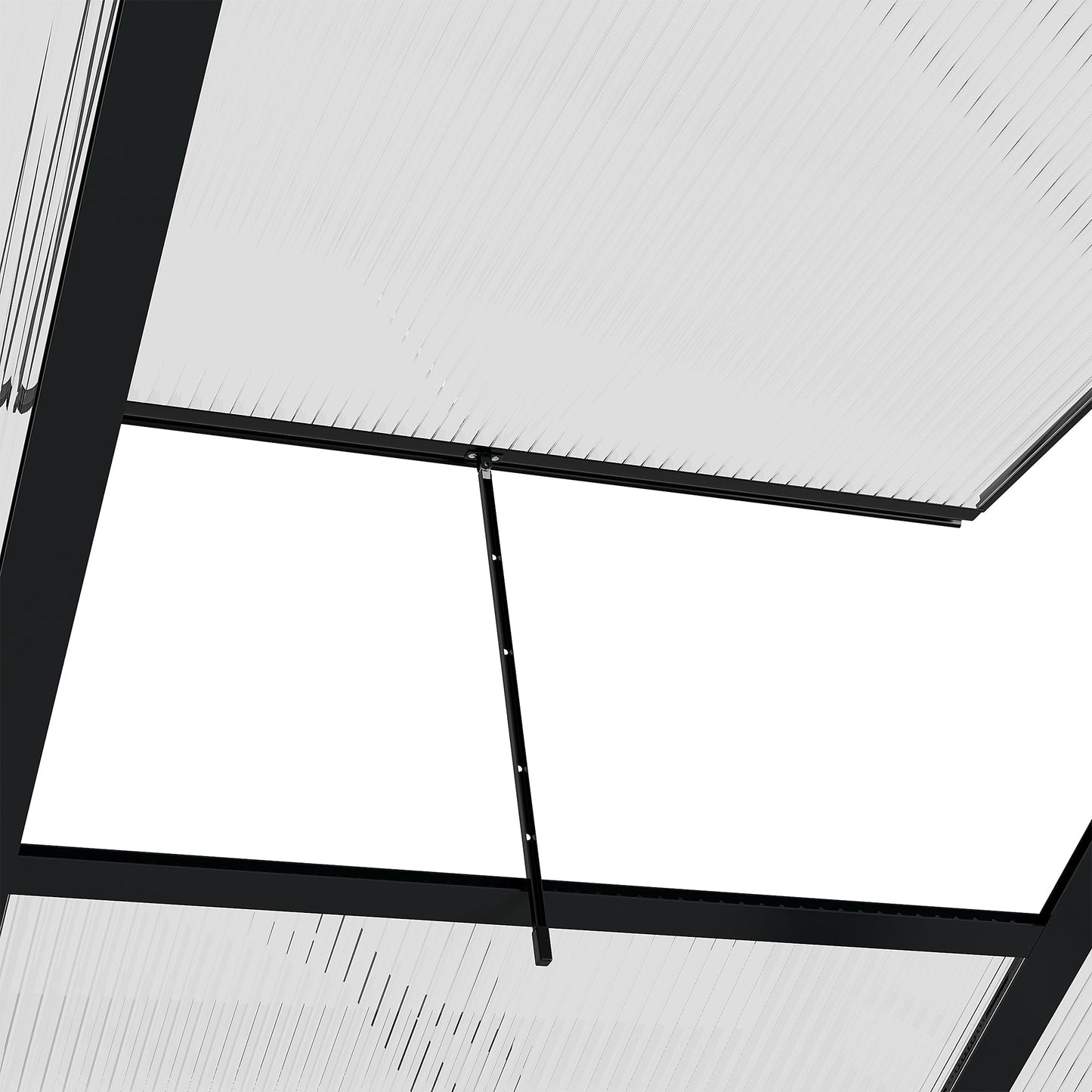 Outsunny BloomGreen 6' x 10' Greenhouse with Rain Gutter and Roof Vent Gray - 845-059V01GY