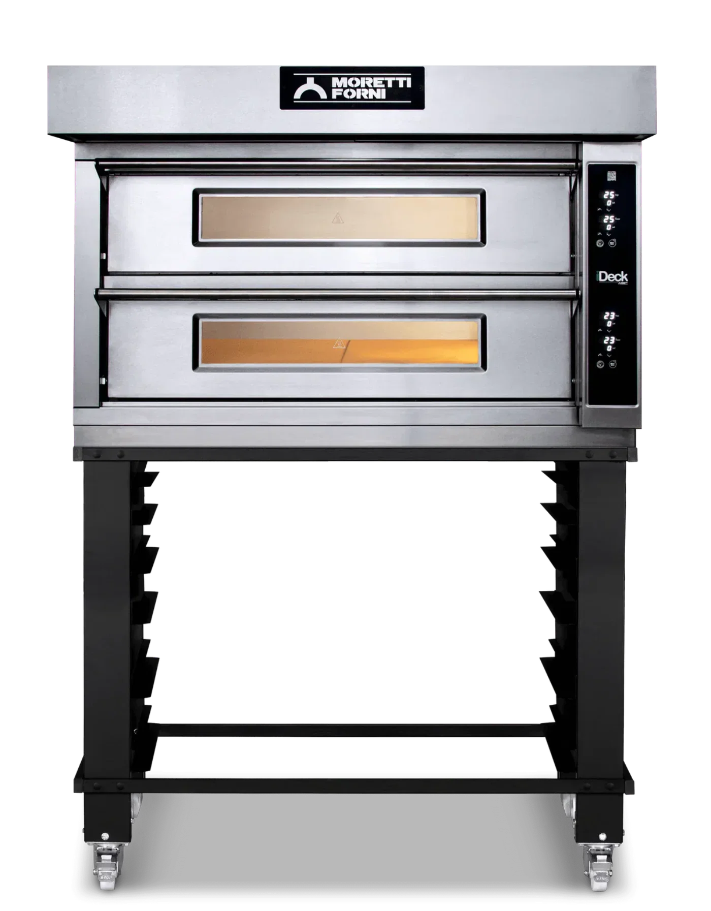 AMPTO iDeck electronic Control Electric Pizza Oven 105 x 65 cm chamber. 2 Deck - ID-D 105.65