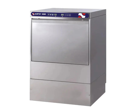 AMPTO Undercounter Dishwasher, door type, front loading, 23-5/8"W, (20/30 or 60) racks/hour capacity, high temp - 500
