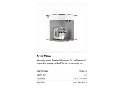 Artec Micro 3D Scanner