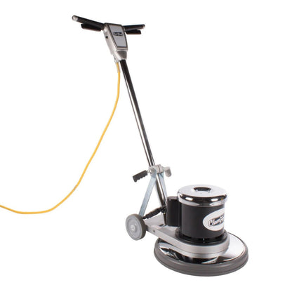 CleanFreak 20" Floor Buffer w/ Removable Handle, Chrome Polished Apron & Pad Driver - CPL-225FP-20-RH-CPA-CF