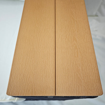 Outsunny 3-Seat Outdoor PE Wicker Sofa with Cushions, Wide Armrests, Beige - 860-304V00BN