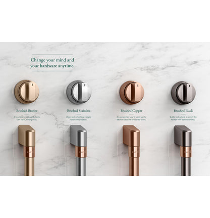 CAFE CXFCHHKPMBZ CAFé  Front Control Induction Knobs and Handles - Brushed Bronze - CXFCHHKPMBZ