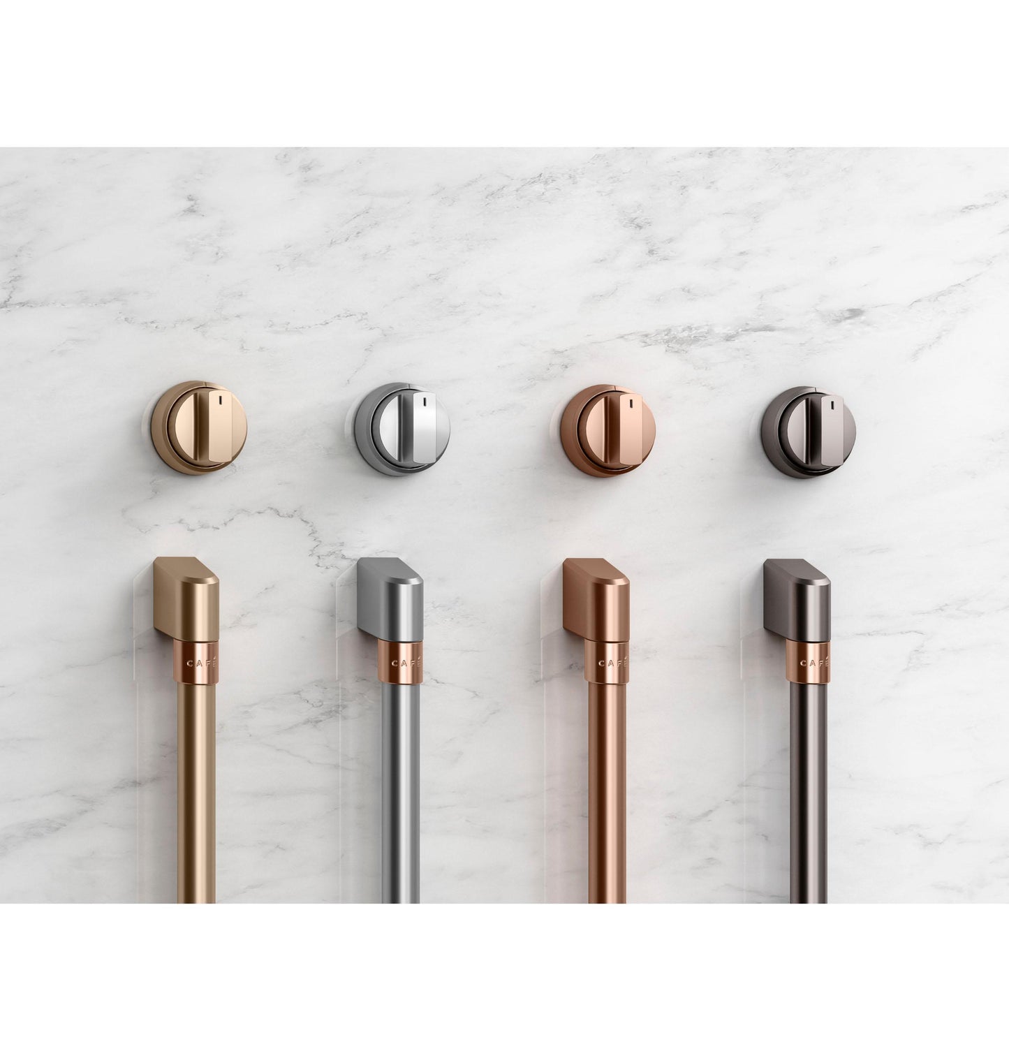 CAFE CXFCHHKPMBZ CAFé  Front Control Induction Knobs and Handles - Brushed Bronze - CXFCHHKPMBZ