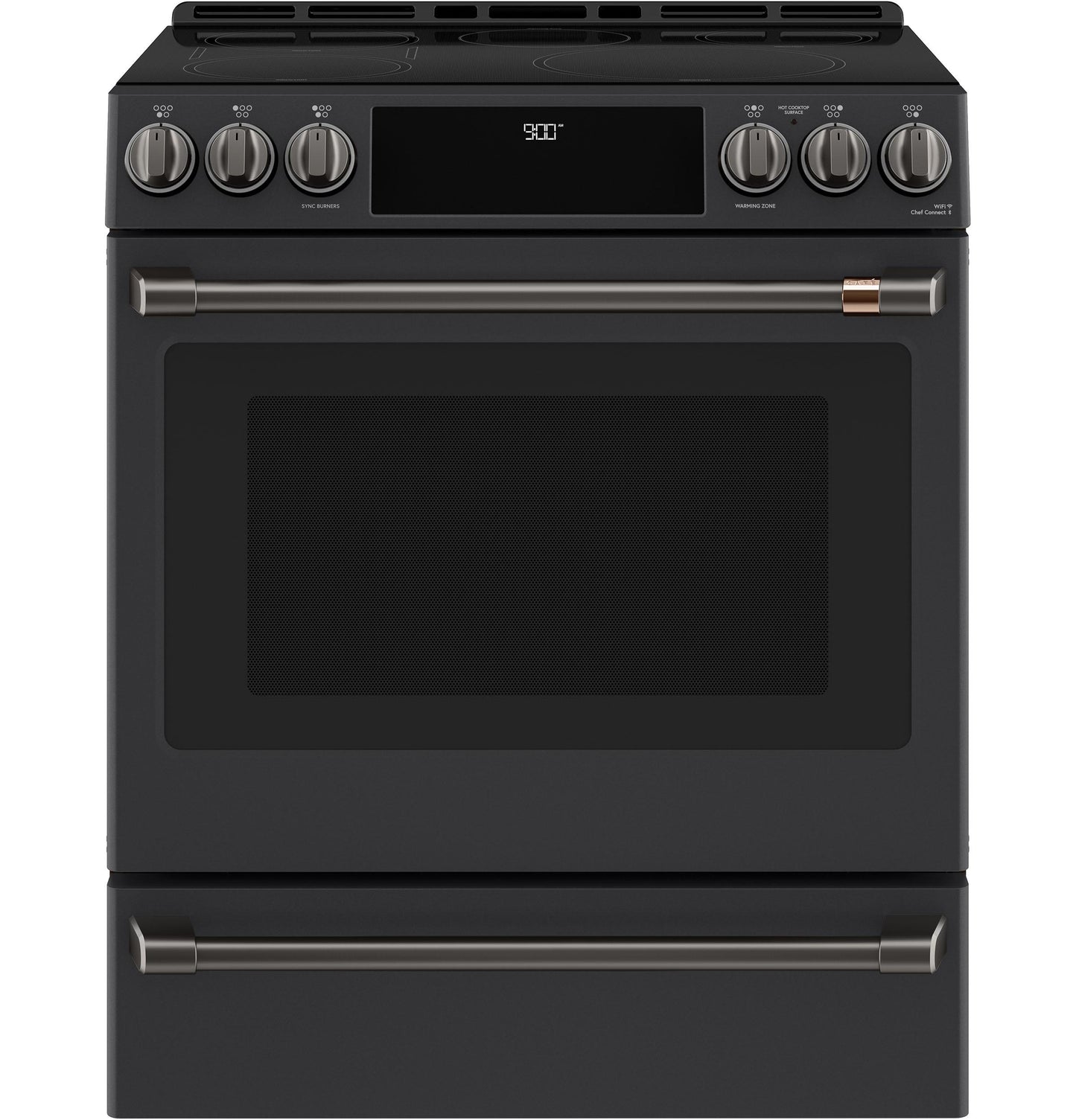 CAFE CXFCHHKPMBT CAFé Front Control Induction Knobs and Handles - Brushed Black - CXFCHHKPMB