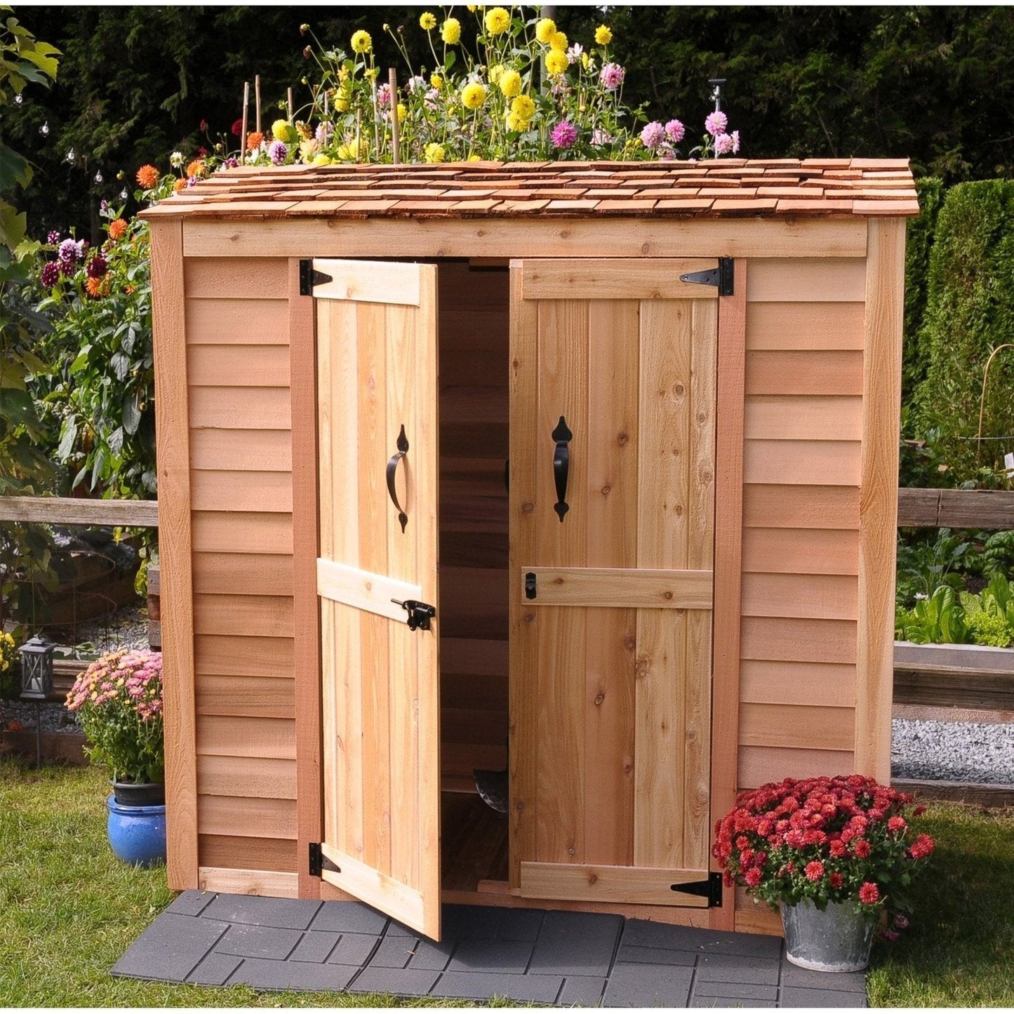 Outdoor Living Today 6'x3' Grand Garden Chalet Shed - GGC63-TG-CEDAR
