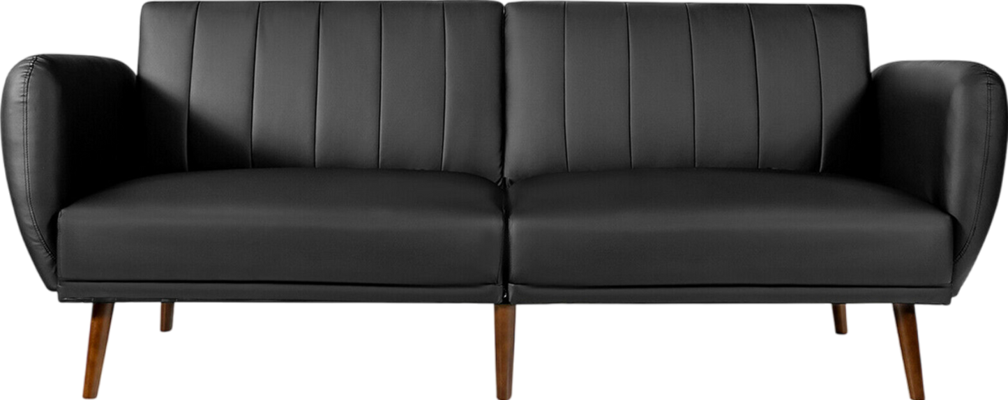 Costway 3 Seat Convertible Sofa Bed with Adjustable Backrest New - HV10031BK