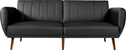 Costway 3 Seat Convertible Sofa Bed with Adjustable Backrest New - HV10031BK