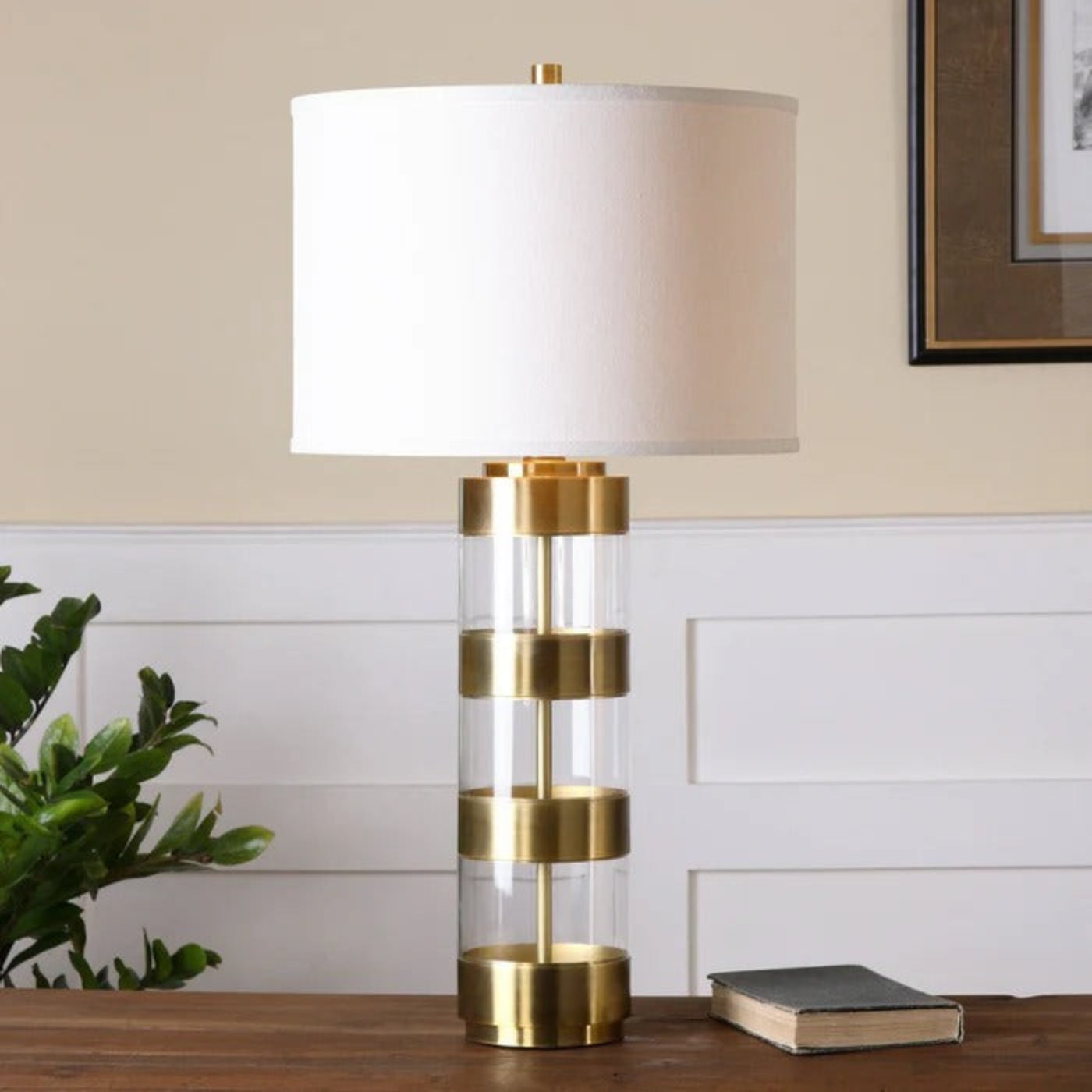 Uttermost Angora Brushed Brass Table Lamp 26669-1 - 26669-1