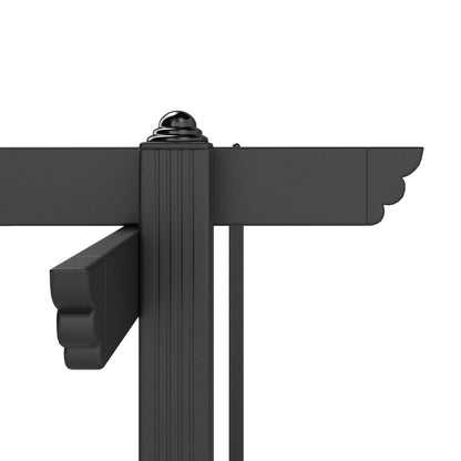 Outsunny 13' x 13' Aluminum Retractable Pergola Canopy, for Garden Patio Backyard Deck, White - 84C-567V00WT