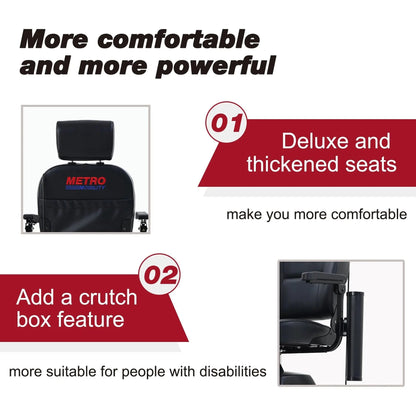 Metro Mobility MAX PLUS Full-Size 4-Wheel Mobility Scooter