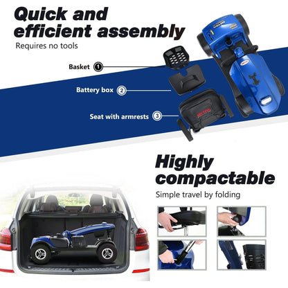 Metro Mobility MAX PLUS Full-Size 4-Wheel Mobility Scooter