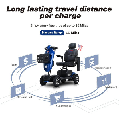 Metro Mobility MAX PLUS Full-Size 4-Wheel Mobility Scooter