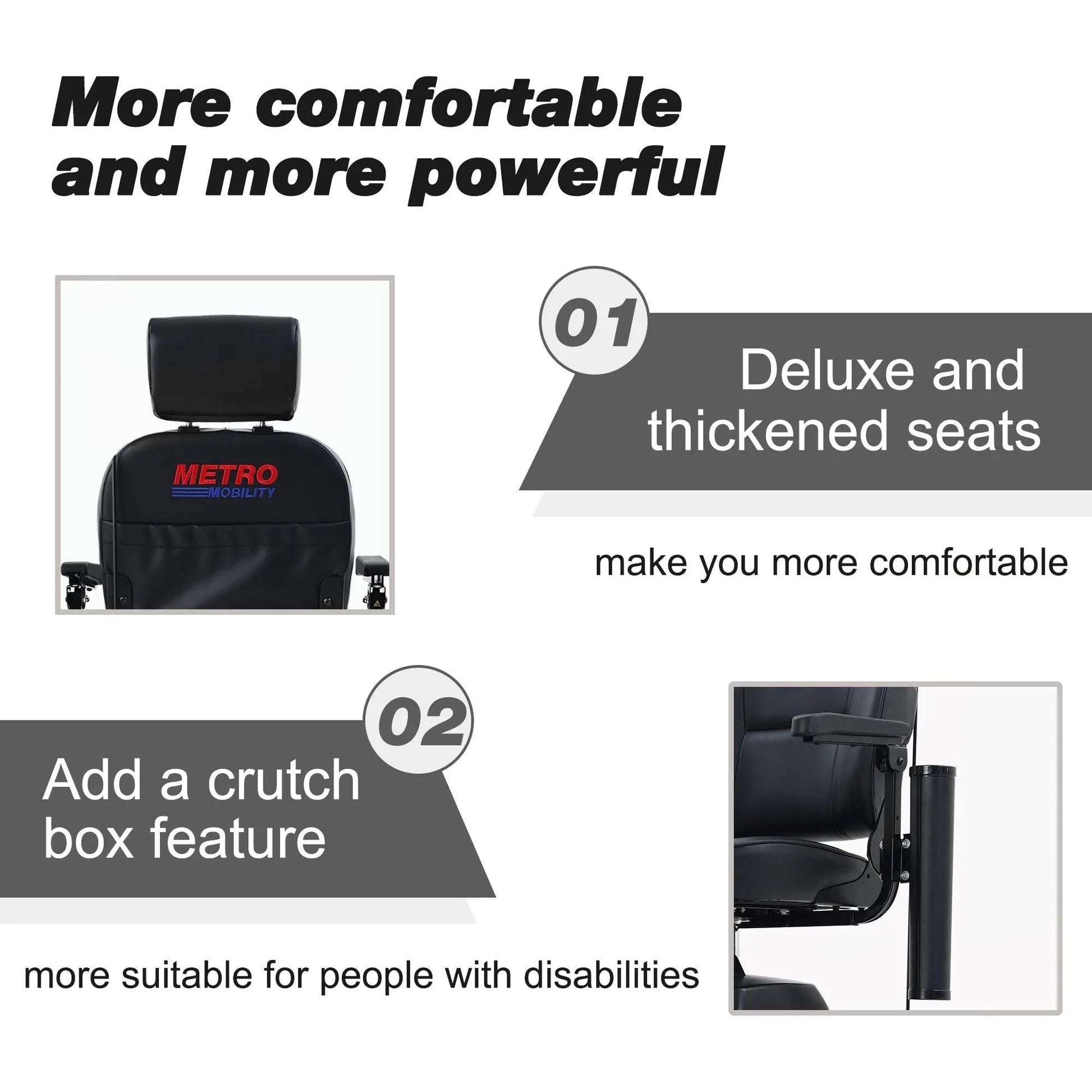 Metro Mobility MAX PLUS Full-Size 4-Wheel Mobility Scooter