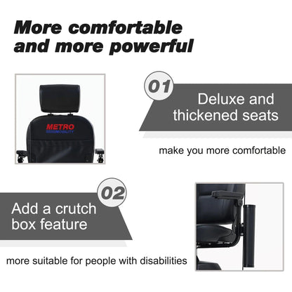 Metro Mobility MAX PLUS Full-Size 4-Wheel Mobility Scooter