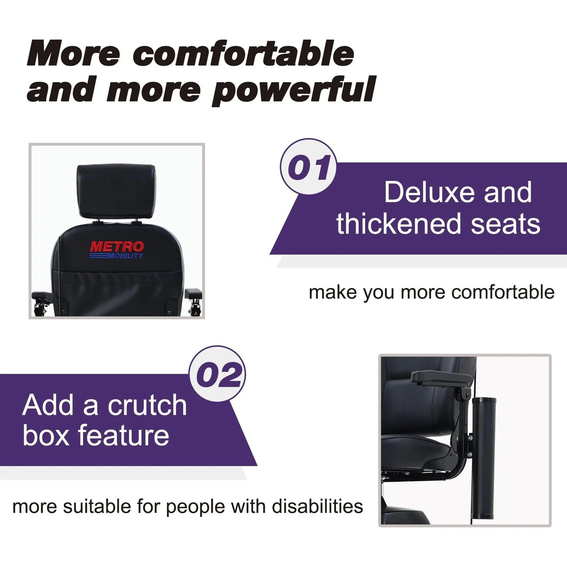 Metro Mobility MAX PLUS Full-Size 4-Wheel Mobility Scooter