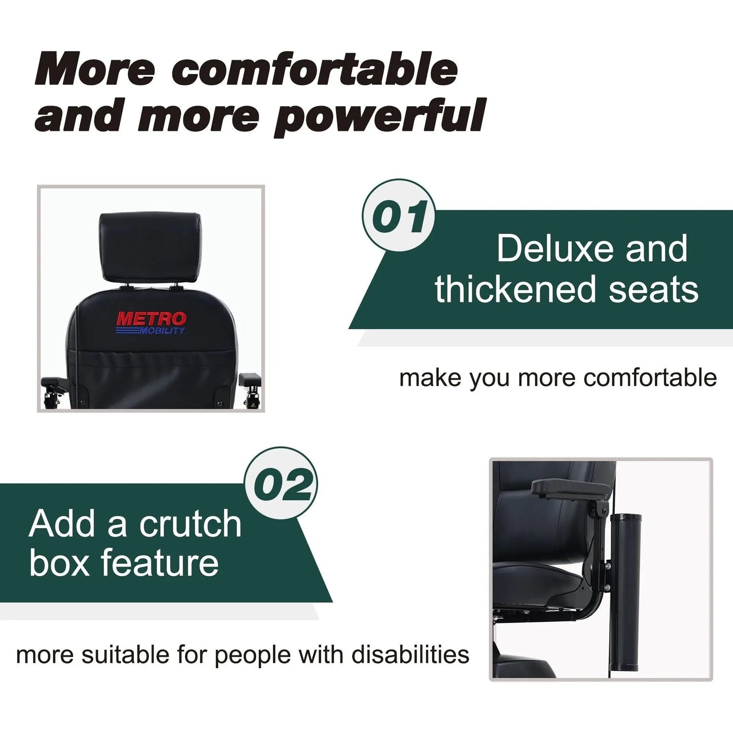 Metro Mobility MAX PLUS Full-Size 4-Wheel Mobility Scooter