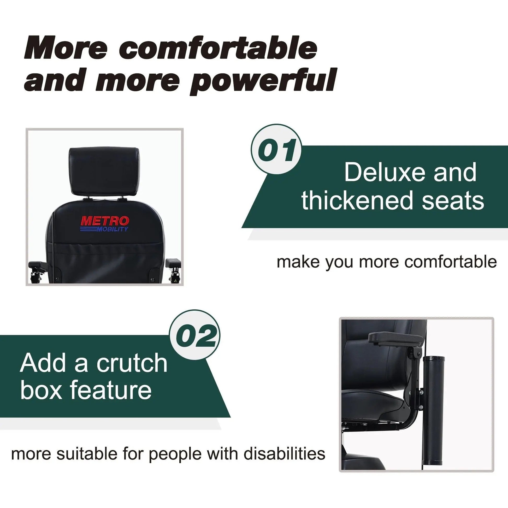 Metro Mobility MAX PLUS Full-Size 4-Wheel Mobility Scooter