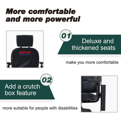 Metro Mobility MAX PLUS Full-Size 4-Wheel Mobility Scooter