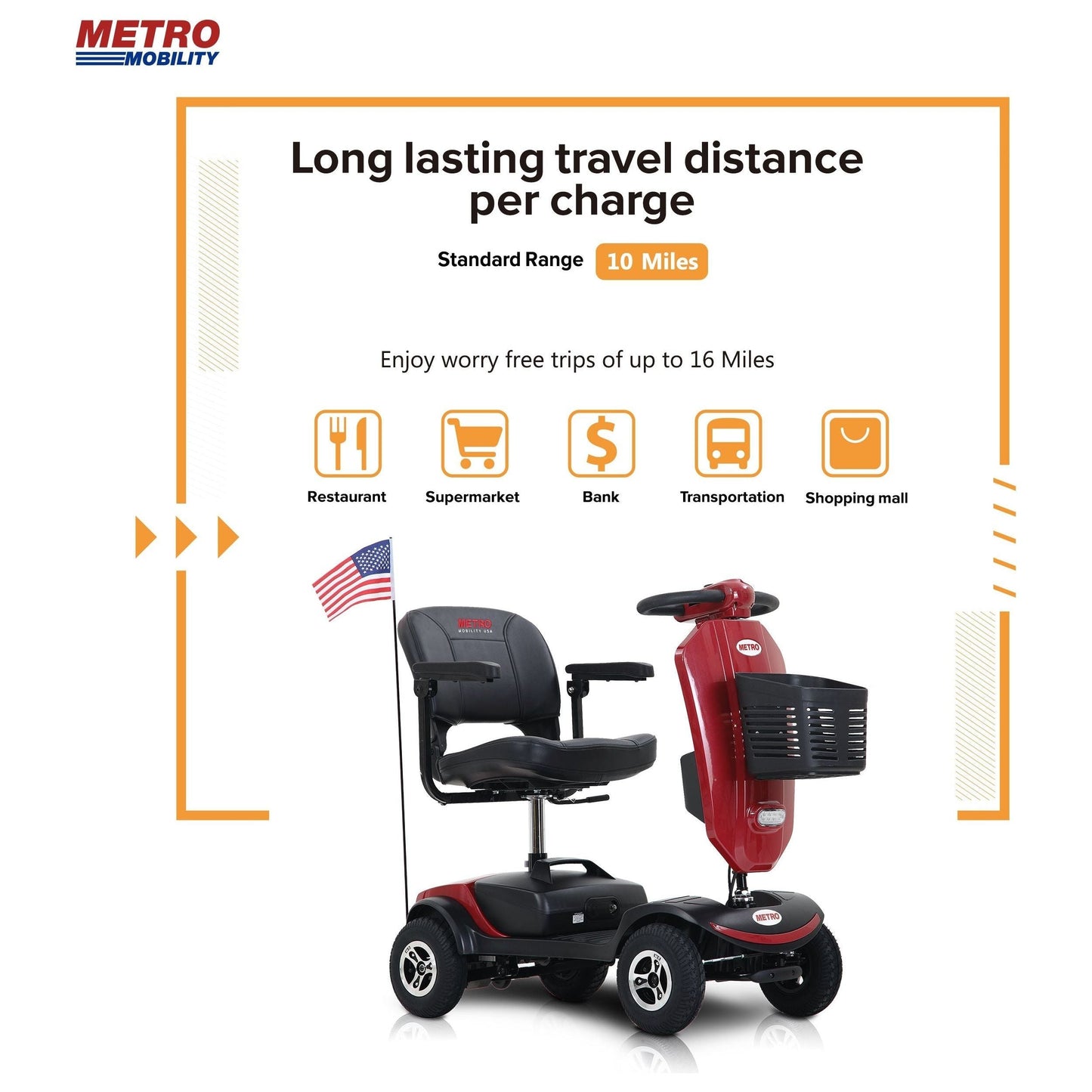 Metro Mobility Patriot 4-Wheel Mobility Scooter