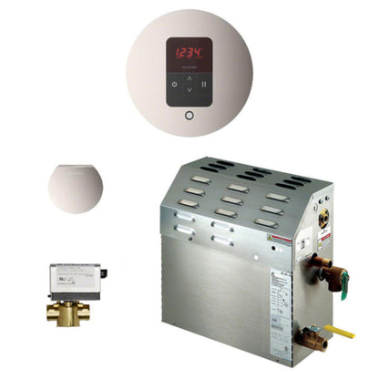 Mr. Steam- 7.5kW Steam Bath Generator Package - Round - Polished Nickel -  225C1ATRDPN