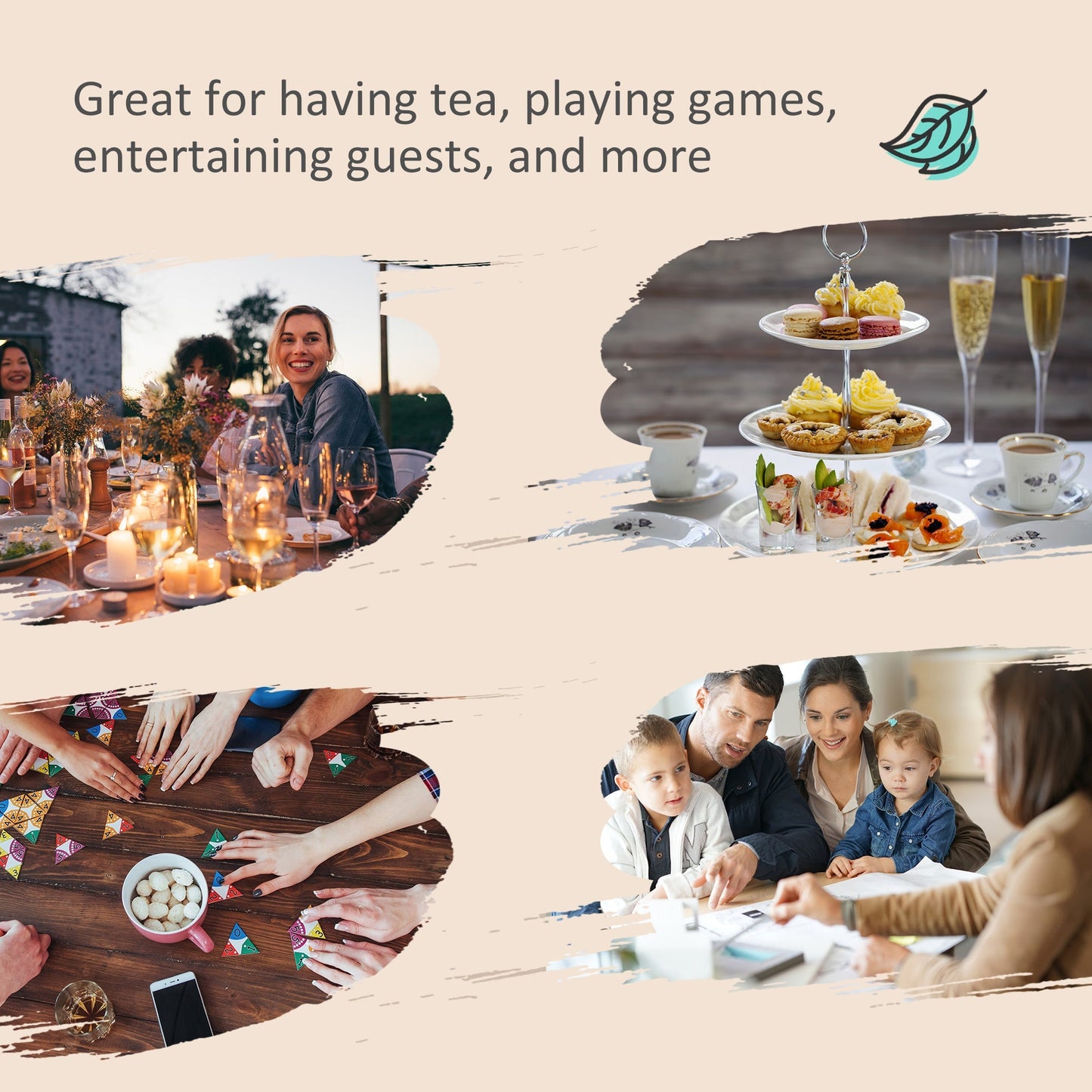 Outsunny 8 Pieces Patio Table and Chairs Set with 9 Ft Patio Umbrella, Gray - 84B-921CG